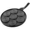 Megachef Pan-Fun 7 Animal Design Mini Pancake and Flapjack Maker-Die Cast Aluminum-Cool-to-Touch Handle Black