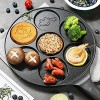 Non-stick Pancake Pan Animal Pancake Maker Pan with 7-Cup Mini Blini Pancake Mold for Kids Black