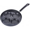 Nonstick Egg Frying Pan Long Handle Aluminium Alloy For Gas Cooker Frying Pan 3 4 Units