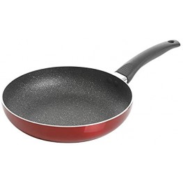 Oster Metallic Red Aluminum Fry Pan With Black Speckle 12"