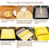 ROCKURWOK Japanese Omelette Pan Nonstick Tamagoyaki Egg Pan Retangle Small Frying Pan 7” x 5” Pink