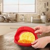 Silicone Omelette Maker Microwave Oven Non Stick Omelette Maker Egg Roll Baking Pan Omelette Tools 9.57×7.83×1.69in 2pcs