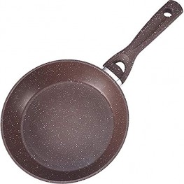 WUWEOT Nonstick Frying Pan Skillet,Cooking Pan Omelette Pan with Granite Coating Induction Compatible 9 Inches Brown