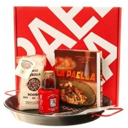 La Paella Kit with 14-Inch Carbon Steel Pan in Gift Box