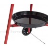 Mabel Home Paella Pan + Paella Burner and Stand Set on Wheels + Complete Paella Kit for up to 14 Servings 15.75 inch Gas Burner + 18 inch Enamaled Steel Paella Pan