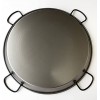 Paella Pan Polished Steel + Paella Gas Burner and Stand Set Complete Paella Kit for up to 40 Servings