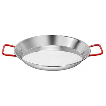 Paella Pan Stainless Steel Non Stick Paella Pan Large Capacity Humanized Wide Ear Design With Handles Cooking Anti Scald,For Home Kitchen Restaurant Carbon Steel Skilletsize:28cm