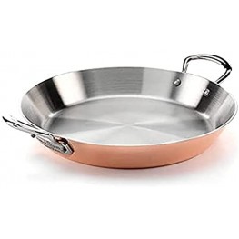 Samuel Groves C4P0136RH 26cm Copper Induction Paella Pan Stainless Steel