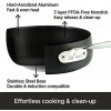 All-Clad E7854464 HA1 Hard Anodized Nonstick Dishwaher Safe PFOA Free Soup Stock Pot Cookware 4-Quart Black