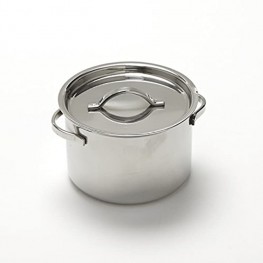American Metalcraft MPL8 Stainless Steel Mini Pot with Lid 8 oz.