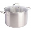 Babish Tri-Ply Stainless Steel Stock Pot w Lid 12-Quart