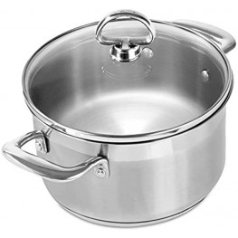 Chantal Induction 21 Steel Soup Pot with Glass Tempered Lid 2-Quart