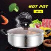CHXIHome Gas Stove Compatible Pot Compatible Separator Kitchen Kitchen Supplies Induction Cooker Electric Cooking Pot Soup Stock Pot Hot Pot