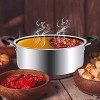 COYMOS Shabu Shabu Hot Pot with Divider&Lid Chinese Hot Pot Premium 304 Food Grade Stainless Steel Pot for Induction Cooktop Gas Stove Include 3 Soup Ladles 1 Food Tong 11.8 inches 30cm