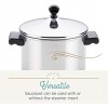 Farberware Classic Series Stainless Steel 8-Quart Covered Straining Stockpot with Lid Stainless Steel Pot with Lid Silver