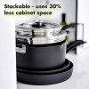 GreenPan Levels Stackable Hard Anodized Ceramic Nonstick Frying Pan 10 Black,CC002190-001