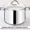 HOMICHEF Stock Pot 8 Quart with Lid Nickel Free Stainless Steel Mirror Polished Stockpot 8 Quart with Lid HEALTHY COOKWARE Stockpots 8 Quart Soup Pot 8 Qt Cooking Pot Induction Pot With Lid