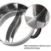 Hot Pot with Divider Shabu Shabu Hot Pots Food Grade Stainless Steel Chinese Dual Sided Pot Set for Induction Cooktop Gas Stove