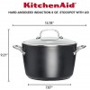 KitchenAid Hard Anodized Induction Nonstick Stock Pot Stockpot with Lid 8 Quart Matte Black