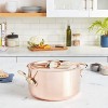Mauviel Made In France M'Heritage Copper M250B 6505.24 6-Quart Stockpot with Lid and Bronze Handles