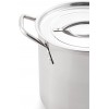 McSunley Medium N Cook Stockpot 8 Quart Silver Stainless Steel All Purpose Prep and Canning Bowl