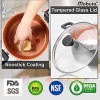MOBUTA Stockpot with Glass Lid 5.5-Quart Stock Pot Nonstick Soup Pasta Pot Stew Pots with Ultra Nonstick Ceramic and Titanium Coating 100% PFOA Free