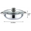 Nadalan Small Stainless Steel Hot Pot Light Cookware Shabu 11in Shabu