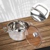 Outamateur Stock Pot 4QT Stainless Steel Stockpot Soup Pasta Pot Double Heatproof Handles Non Toxic & Healthy Easy Clean & Dishwasher Safe 4QT