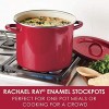 Rachael Ray Create Delicious Stock Pot Stockpot with Lid 12 Quart Red