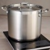 Tramontina Covered Stock Pot Gourmet Stainless Steel 12-Quart 80120 000DS