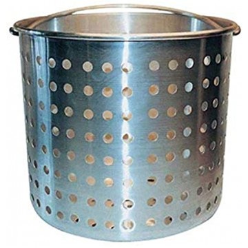 Winware Professional Aluminum Steamer Basket Fits 40 Quart Stock Pot Silver