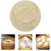 3 Pcs Natural Loofah Steamer Cloth Non-stick Steaming Dumpling Mat Cloth and Steamed Buns Steamer Gauze Steamed Dim Sum for Use in the Kitchen 8 Inch 10 Inch and 12 Inch