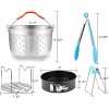 for Instant Pot Accessories 5 6 &8 Quart Steamer Basket Non-stick Springform Pan for Instapot Accessories Pressure Cooker Accessories 5pcs