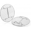 Foraineam 4 Pack 10.5 inch Steamer Rack Round Grilling Rack for Cooling Steaming Baking Cooking Lifting Food in Pots Cake Pan Pressure Cooker and Oven