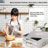 JIAWANSHUN Rice Noodle Rolls Machine 2-layer Steamed Vermicelli Roll Steamer 304 Stainless Steel Changfen Cookware for Vegetables Seafood Dumplings Food Household