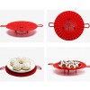JOUDOO 2 Pcs Silicone Steamer Durable Vegetable Steamer Basket Insert for Pressure Cookers Microwavable Multicookers