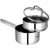 Potinv 2-Quart Stainless Steel Steamer Cooker Saucepan with Cover Induction Compatible Dishwasher and Oven Safe