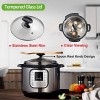 Pressure Cooker Accessories Compatible with Instant Pot 6 Qt Steamer Basket Silicone Sealing Rings Springform Pan Glass Lid Egg Bites Mold Egg Steamer Rack and More
