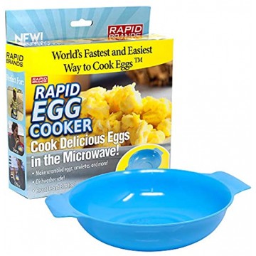 Rapid Egg Cooker | Microwave Scrambled Eggs & Omelettes in 2 Minutes | Perfect for Dorm Small Kitchen or Office | Dishwasher-Safe Microwaveable & BPA-Free