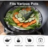 Steamer Basket for Instant Pot Vegetable Stainless Steel Steamer Insert for Veggie Seafood Cooking Boiled Eggs with Safety Tool Adjustable Sizes to fit Various Pots 5.1 to 9.5