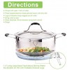Steamer Basket for Instant Pot Vegetable Stainless Steel Steamer Insert for Veggie Seafood Cooking Boiled Eggs with Safety Tool Adjustable Sizes to fit Various Pots 5.1 to 9.5