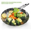 Vegetable Steamer Basket Stainless Steel Food Steamer Veggie Steamer Insert with Extendable Handle Cooking Steamer Expandable to Fit Various Size Pot 7 to 11