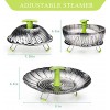 Vegetable Steamer Basket Stainless Steel Food Steamer Veggie Steamer Insert with Extendable Handle Cooking Steamer Expandable to Fit Various Size Pot 7 to 11