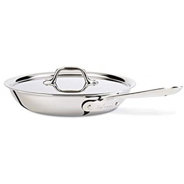 All-Clad D3 Fry Lid 10 Inch Pan Dishwasher Safe Stainless Steel Cookware Silver 10-Inch