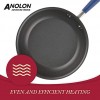 Anolon Advanced Hard Anodized Nonstick Frying Pans Set Nonstick Skillets 10 Inch and 12 Inch Indigo