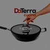 Ceramic 13 Wok with Natural Nonstick Coating Lid Included By DaTerra Cucina