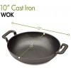 Cuisinart CCW-800 Pre-seasoned Cast Iron Grilling Wok 10