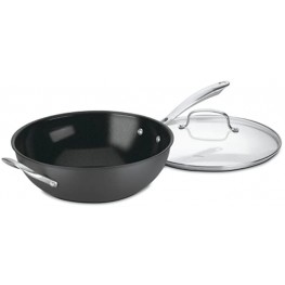 Cuisinart GG26-30H GreenGourmet Hard-Anodized Nonstick Stir-Fry Wok with Glass Cover 12-Inch