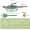 Frying Pan Nonstick Wok Pan with Lid Aneder Woks and Stir Fry Pans with Silicone Spatula,11 Inch Skillet for Electric,Induction and Gas Stoves