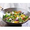 Helen's Asian Kitchen Helen Chen's Asian Kitchen Flat Bottom Wok Carbon Steel with Lid and Stir Fry Spatula Recipes Included 13.5-inch 4 Piece Set 13.5 Inch Silver Gray Natural